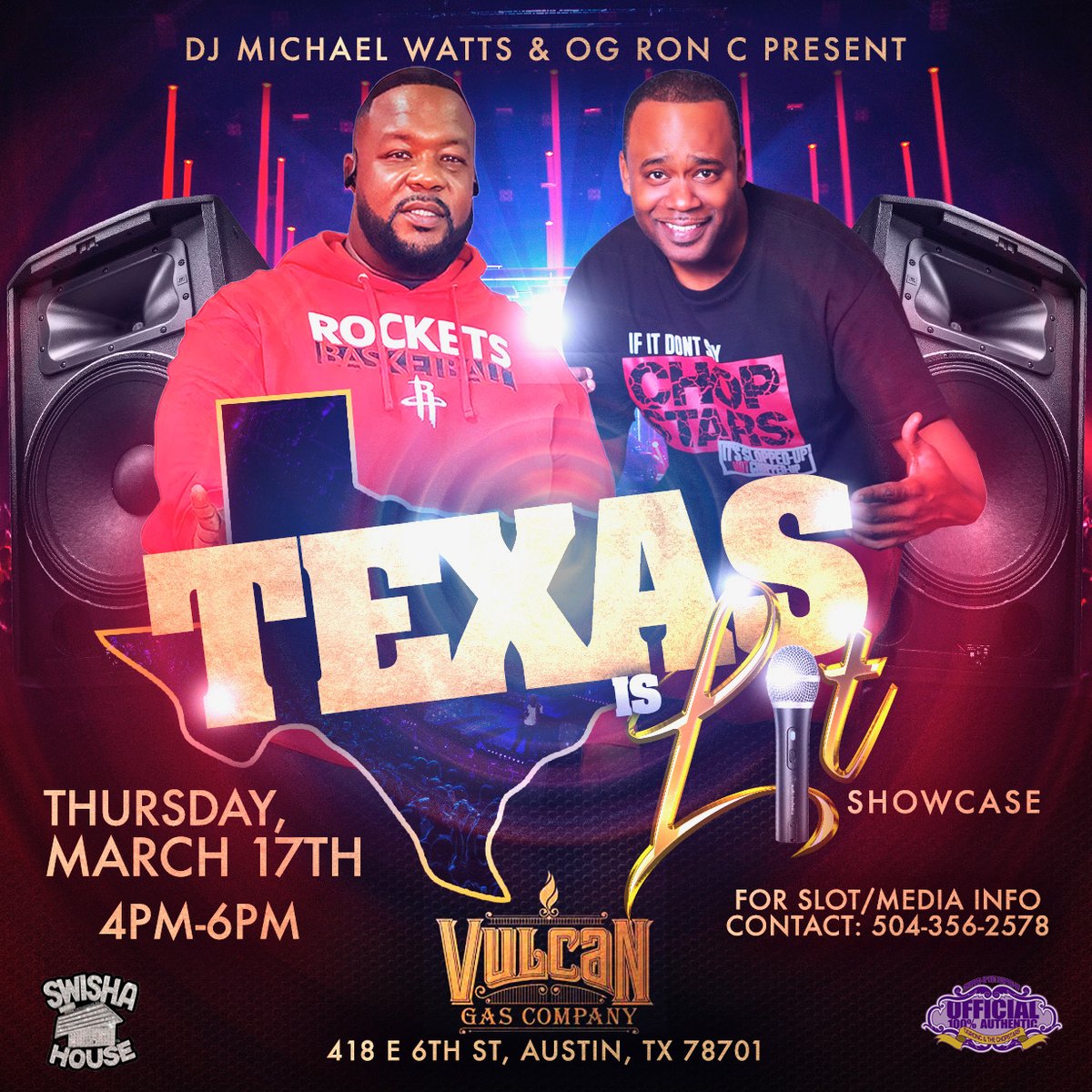 Chop Not Slop App (@chopnotslop) on Twitter photo SXSW is coming! Check out us out for our TEXAS IS LIT showcase Thursday, March 17th! We will be giving away a $5K mixtape or single promo package which includes a single or mixtape chopped up and hosted by <a href="/OGRONC/">OvOG RON C</a> & <a href="/DJMichaelWatts/">IG @DJMichaelWatts</a> Want more info? Contact us at 504-356-2578. SXSW is coming! Check out us out for our TEXAS IS LIT showcase Thursday, March 17th! We will be giving away a $5K mixtape or single promo package which includes a single or mixtape chopped up and hosted by <a href="/OGRONC/">OvOG RON C</a> & <a href="/DJMichaelWatts/">IG @DJMichaelWatts</a> Want more info? Contact us at 504-356-2578.