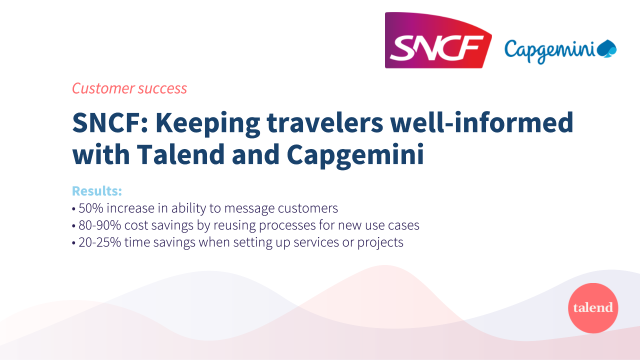 foreman_chris's tweet image. With healthy customer data, @SNCF is able to deploy new services faster and better than ever before, meeting its customers where they are. @Talend @capgeminifrance #customersuccess #TalendDataHealth Find more success stories here: bit.ly/3IENEHE