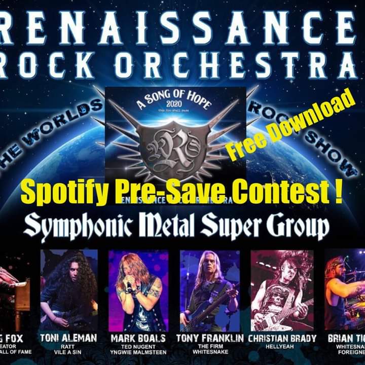 JOIN Renaissance  Rock Orchestra and Their Pre-Save CONTEST! Deadline is 
Thursday,
March 10,2022! 
Win CDs &amp; a RRO T-shirt!
Get a FREE download automatically!!
CLICK THIS LINK at
show.co/8pNV2De.