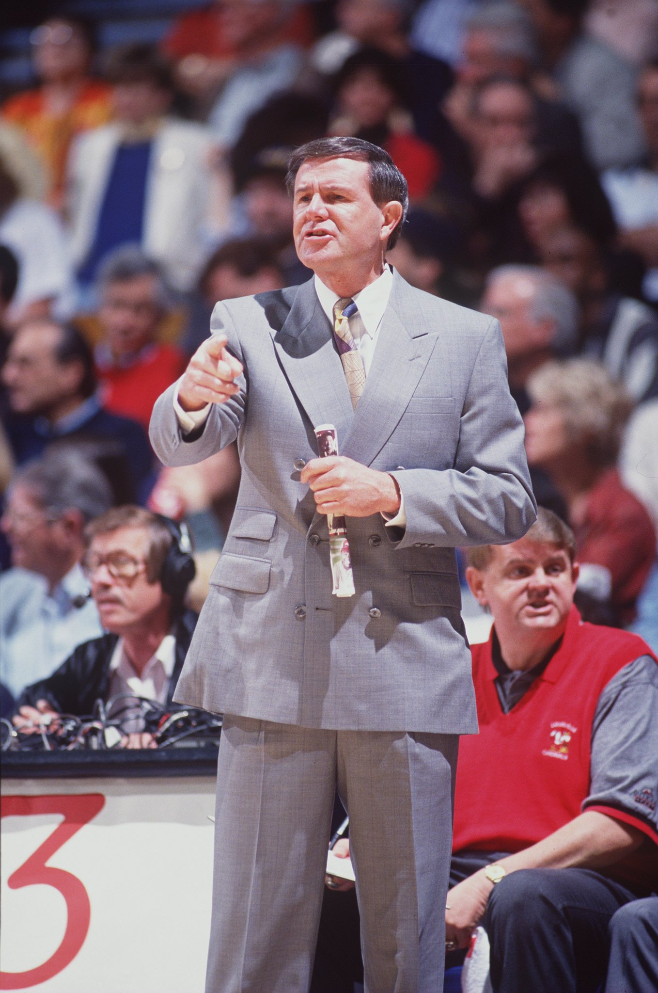To wish Denny Crum a Happy Birthday.   : J.D. Cuban via Getty Images 