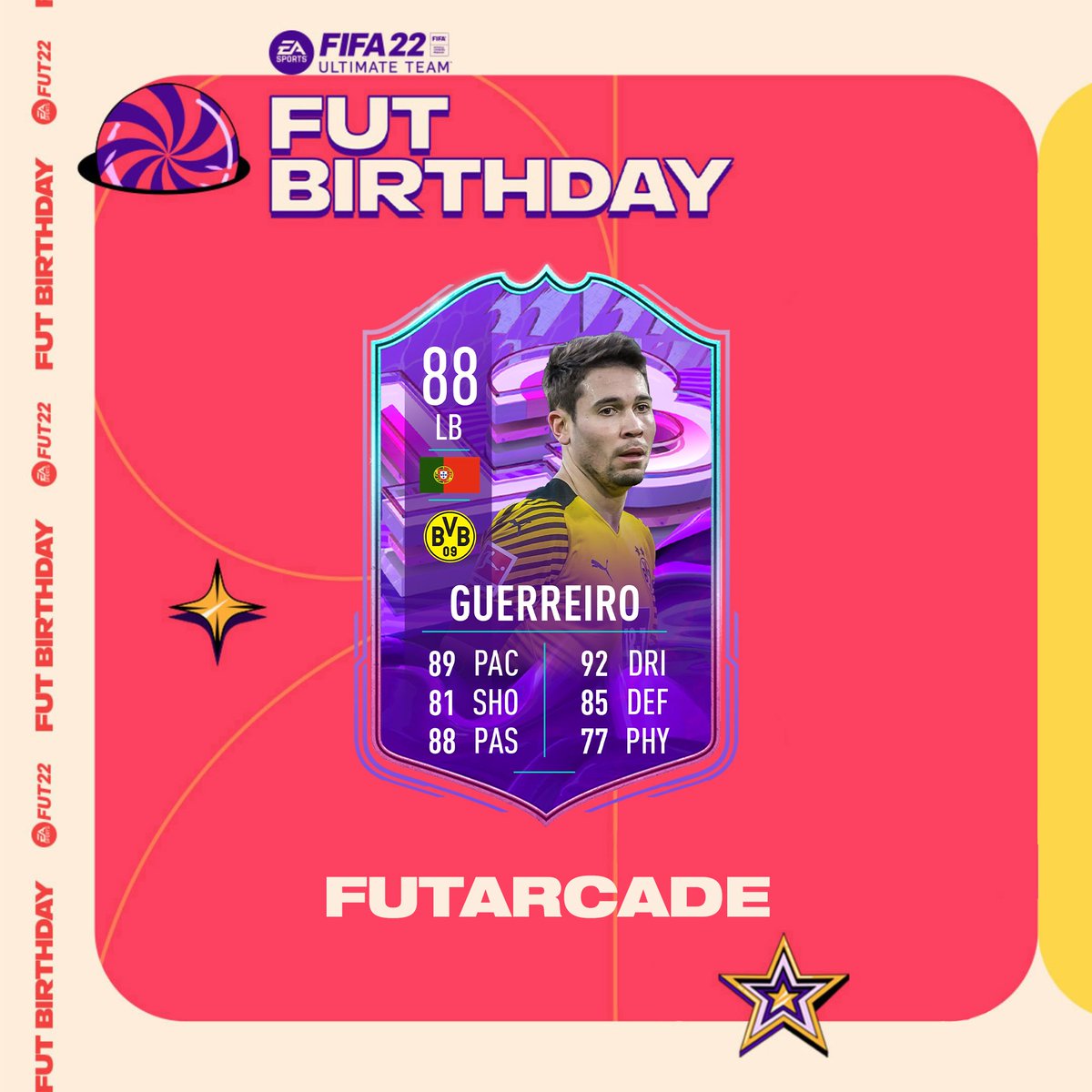 Guerreiro is in the Fut Birthday team 👀🔥

Design by <a href="/LeanDesign_/">Diego Herrera</a> , follow him🔥

#leak #fifa #fut #fifa22 #news #FUTBirthday