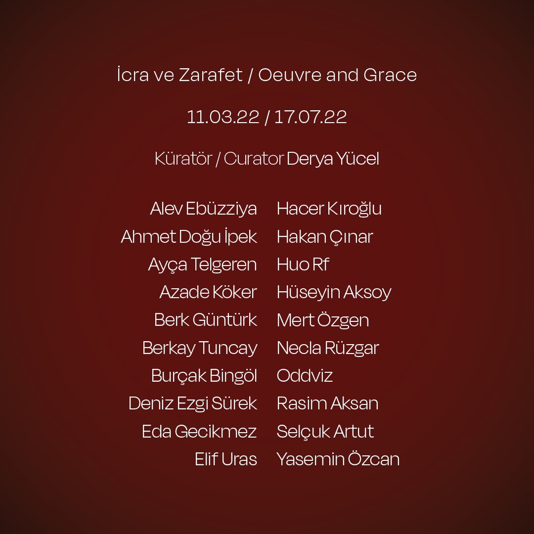 İcra ve Zarafet sergisi 11 Mart’ta izleyici ile buluşuyor❣️ 

Ayrıntılar: erimtanmuseum.org/tr/sureli-serg…