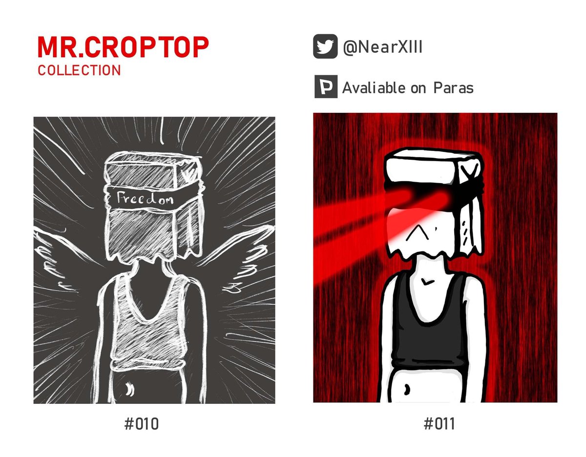 🔥Mr.Croptop new drop🔥
#013 #014 #015 #017
and ✨GIVEAWAY✨
"Mr.Croptop" #016
Drop on <a href="/ParasHQ/">Paras</a> 
50 edition

Let's check it out
paras.id/collection/01-…

#PARASnft #paras #nearNFTs  #NEARcollector #NEARverse #nftart #NFTs #NFT #nftcollector #NFTcollection  #nftdrop  #NFTTHAILAND