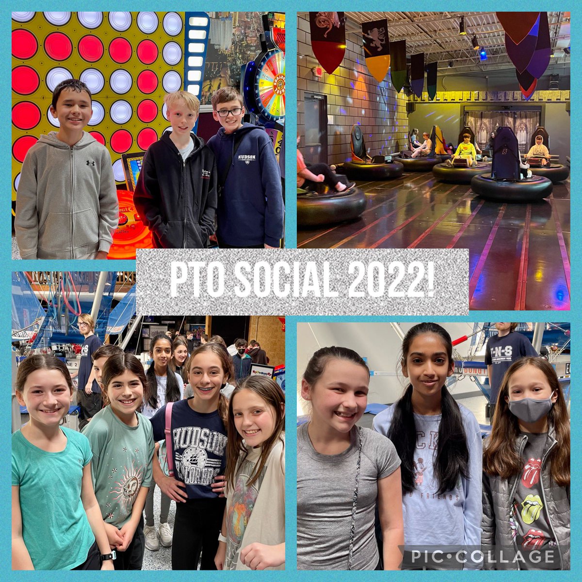 DrKimCockley's tweet photo. Wow!!! What a fun afternoon with our students at Fun n Stuff for the 6th/7th grade PTO Social! Over 350 students attended! Thank you HMS @HudsonPTO and parent volunteers! @hudsonohschools #HMSPics https://t.co/KwT13mFDqM