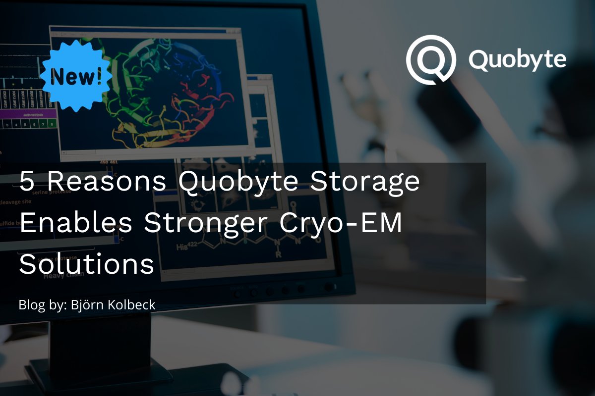 Quobyte's tweet photo. In his latest blog, Bjorn explains that Cryo-EM is the backbone of next-generation protein visualization and how Quobyte can help accelerate cryo-EM workflows. 
Check out the blog here: https://t.co/eQM47QPgRj

#storage #imaging #lifesciences #imageprocessing #CryoEM #cloud #data https://t.co/TlwKW20pXy