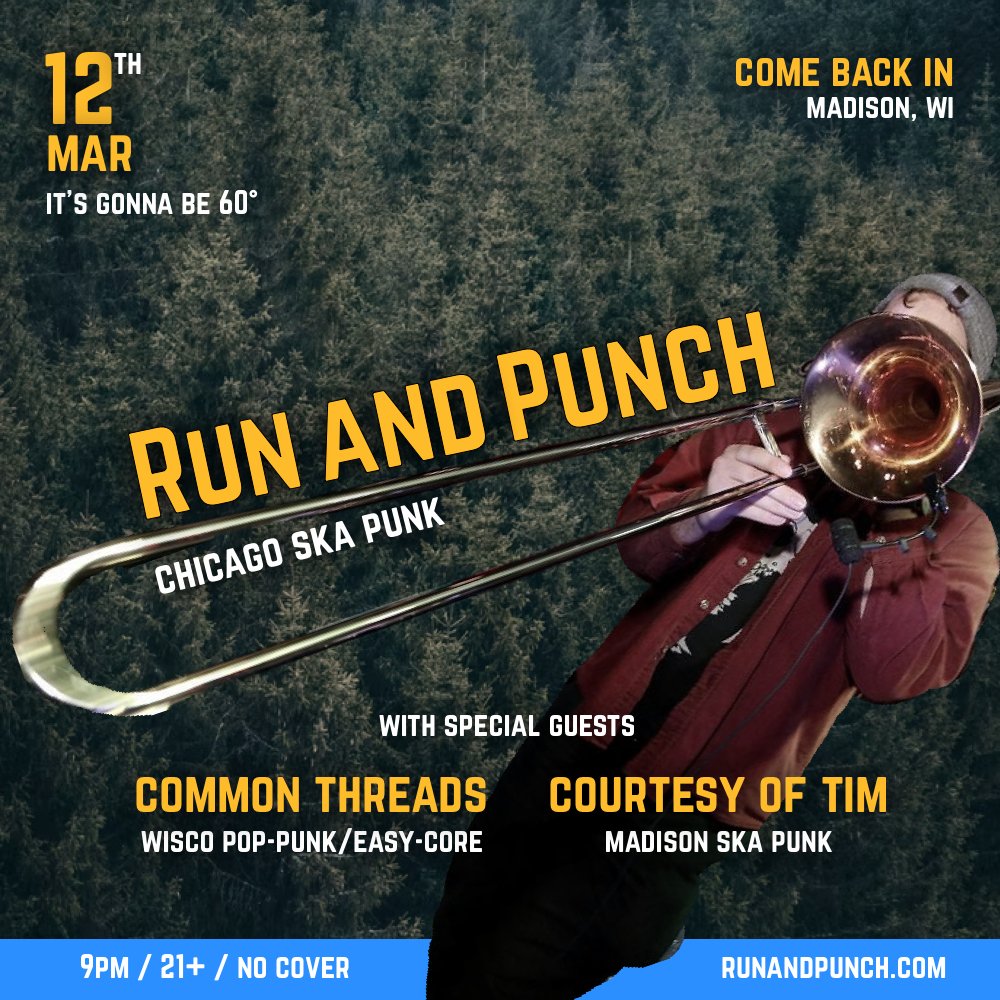 Yo, Madison, we’re coming for you next weekend!

Amped to be linking back up with our friends <a href="/courtesyoftim/">Courtesy of Tim</a> and #CommonThreads at <a href="/ComeBackInMadis/">Come Back In Madison</a>. Let’s get after it 😎☀️