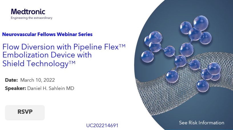 Join us on March 10th as Dr. Sahlein presents Flow Diversion with our Pipeline Flex™ Embolization Device with Shield Technology™. See Risk Info: bddy.me/3KfrxYV You won't want to miss this course! Register Here: bddy.me/3KfryvX