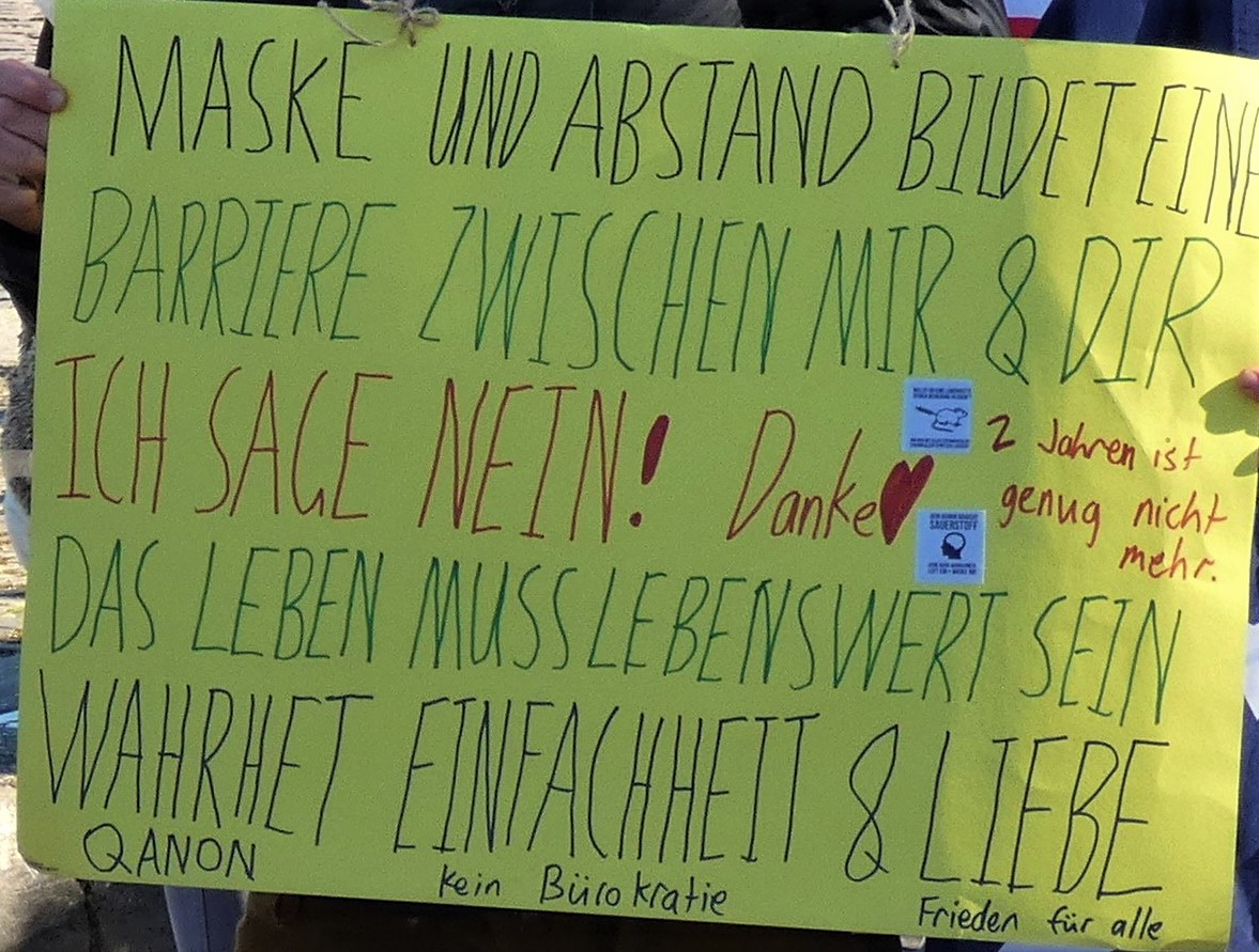 SWAProtest's tweet image. 5/ #mz2802 
✴️ #QAnon, #GreatReset und die Bratwurst.