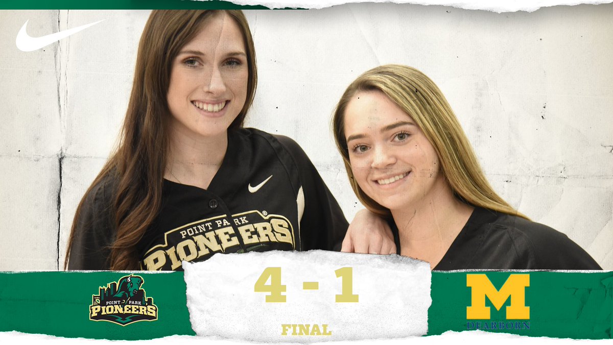 PointParkSports's tweet photo. 🥎 @PPUSoftball gets a good win 4-1 over UM-Dearborn to split the day 1-1. Pioneers avenge earlier losses to the Wolverines 👏💪💯

2 more tomorrow to finish out the FL trip. PPSN will have the audio stream @ 10 am &amp; 12:15 pm https://t.co/NXPu1Cs3Nc