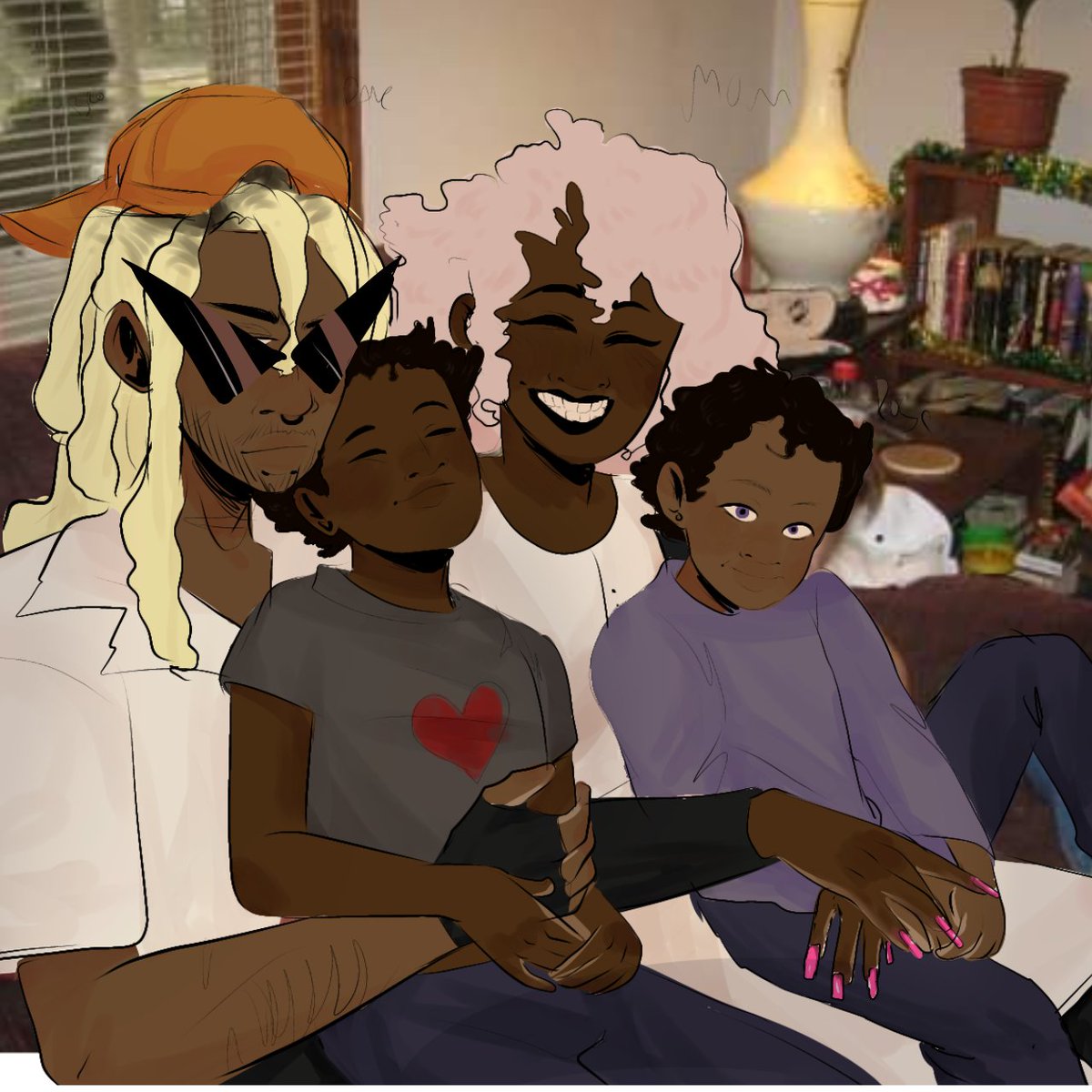 orkiibb's tweet photo. Strilonde family ft Dirk doing Dave's twists . This is old but I just got Twitter sigh #Homestuck #strilonde #fanart https://t.co/dCWvZloS5B