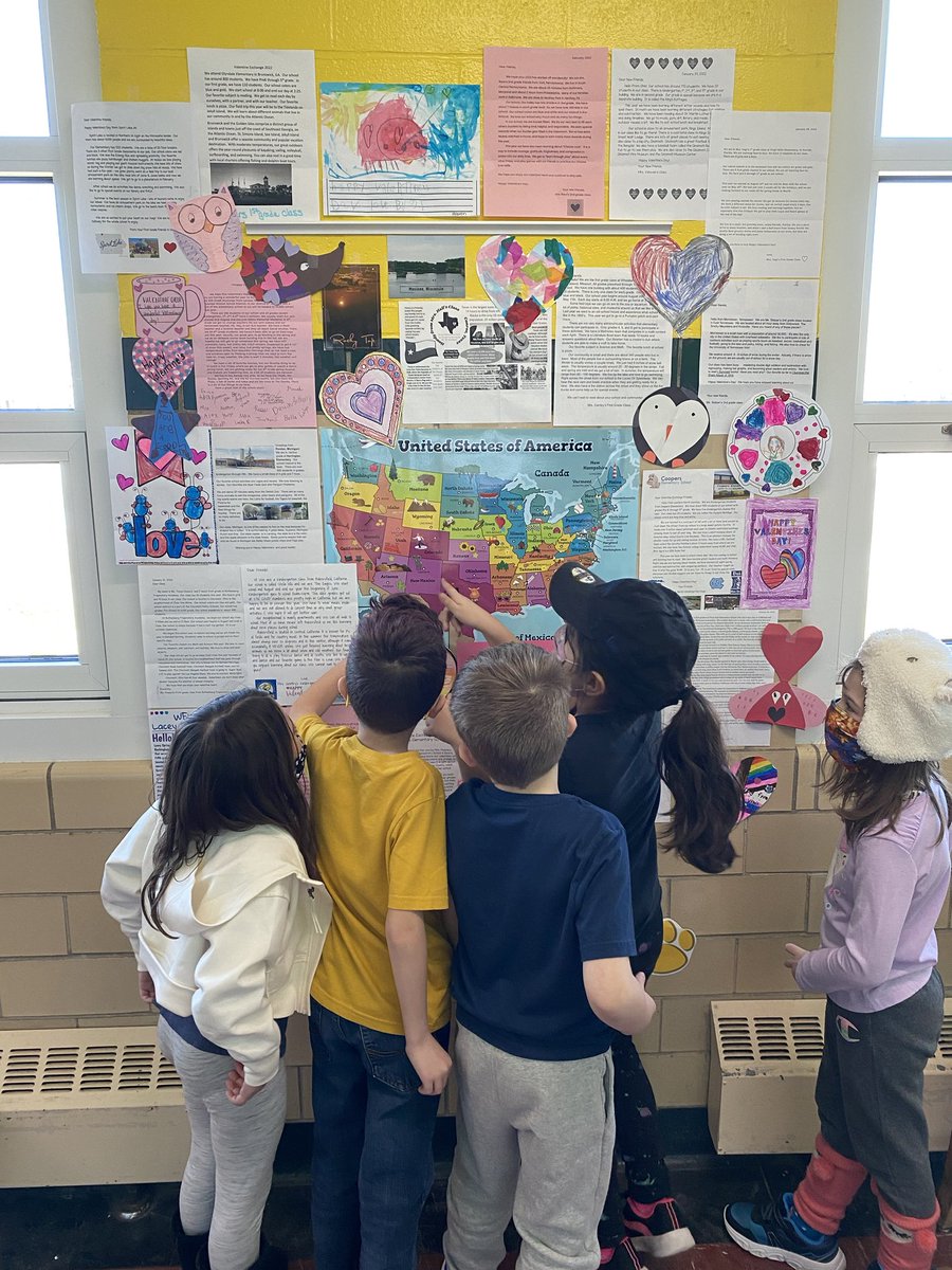 Our first graders loved hearing from other schools around our country through the valentine exchange program! ❤️ ⁦<a href="/FRPSsupt/">Fall River Public Schools Supt</a>⁩ ⁦<a href="/Frps_Tansey/">James Tansey School</a>⁩  #tanseytigers #tanseycares #teamtansey