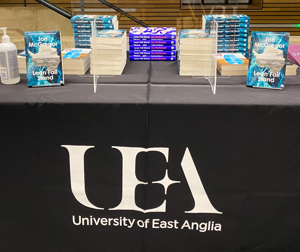 UEA Live (@uealitfest) on Twitter photo Thanks to <a href="/JarroldNorwich/">Jarrolds</a> for supplying this incredible selection of books to be signed at our event!
<a href="/jon_mcgregor/">Jon McGregor</a> <a href="/jeanmcneilwrite/">Jean McNeil</a> Thanks to <a href="/JarroldNorwich/">Jarrolds</a> for supplying this incredible selection of books to be signed at our event!
<a href="/jon_mcgregor/">Jon McGregor</a> <a href="/jeanmcneilwrite/">Jean McNeil</a>