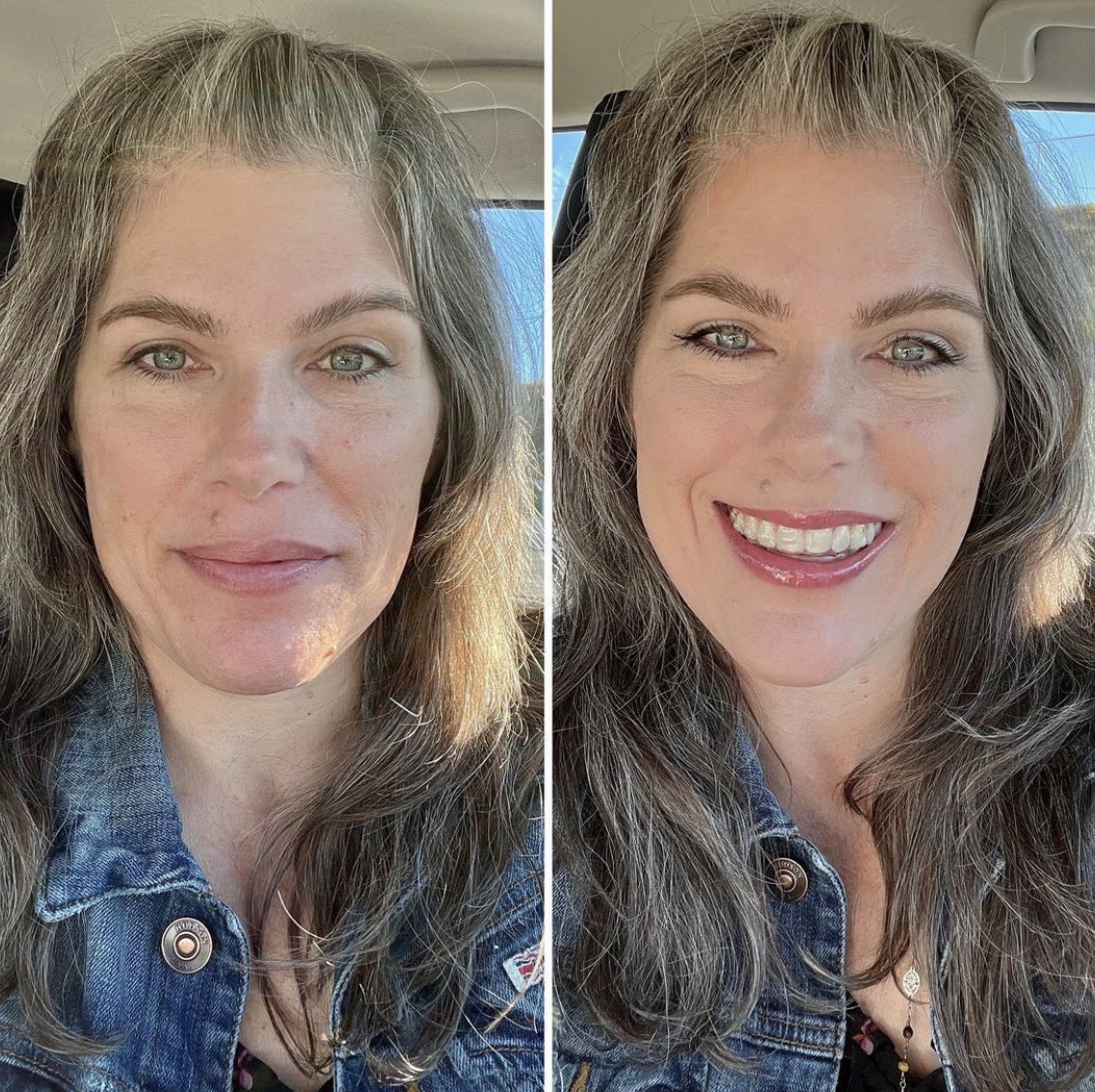 Beautiful in both shots! 😍 Here is a before &amp; after of the stunning @silverlife.beautymark looking flawless using our DUET Perfecting Concealer as foundation! 💕

👉DUET is best known as our multiple award winning, best seller. ⭐️

Have you tried DUET? 🤔Let us know below.👇👇👇