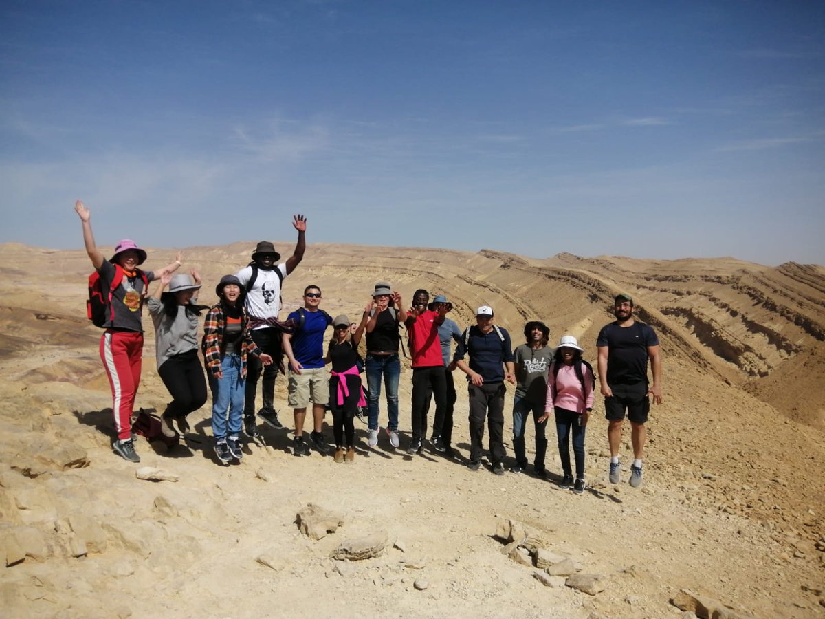 dan_Kay72's tweet photo. Somewhere in the big Makhtesh in Yeruham with my colleagues and Boss @ShimonLab , Enjoying sometime outside .
#Labtrip https://t.co/hWkwoexKVw