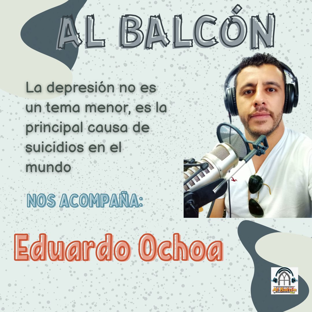 v_balcon's tweet photo. La depresión no es un tema menor, es la principal causa de suicidios en el mundo acompañanos en este #miercolesbalconero con nuestro invitado Eduardo Ochoa 
. 
. 
. 
. 
#radiofm #albalcon #depresión https://t.co/XeRhJ2wQ5D