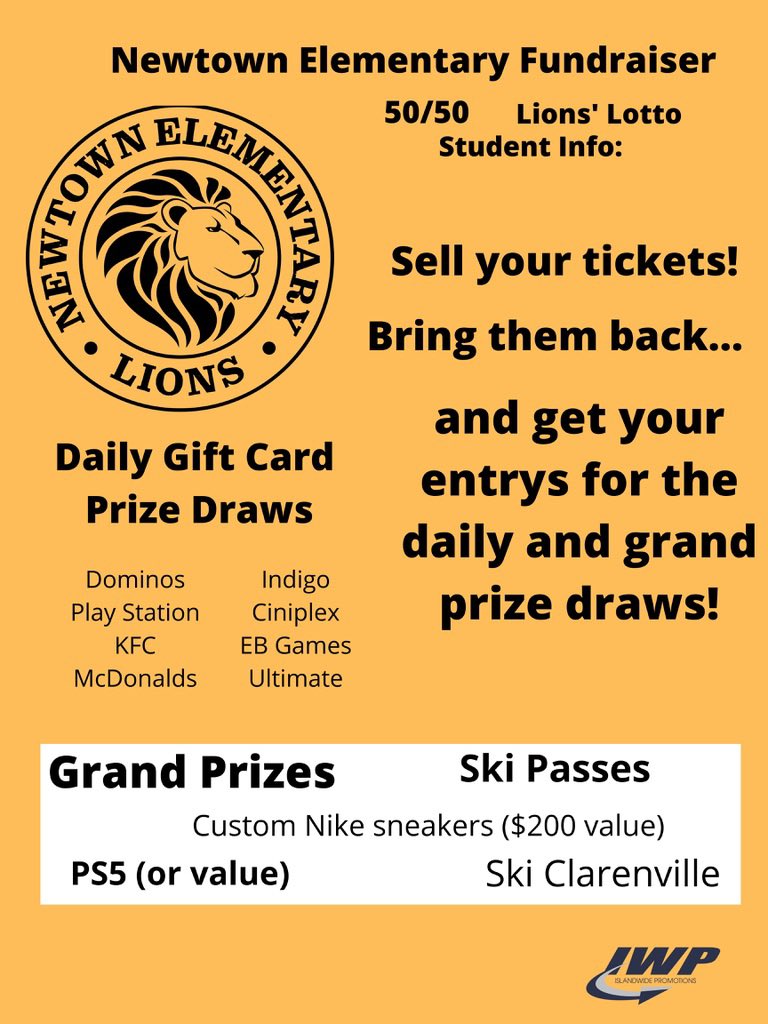 50/50 tickets went home today!!  Let’s raise some money!!!!! Class prizes, student prizes, staff prizes and Mrs. Pomroy in a Dunk Tank!!!