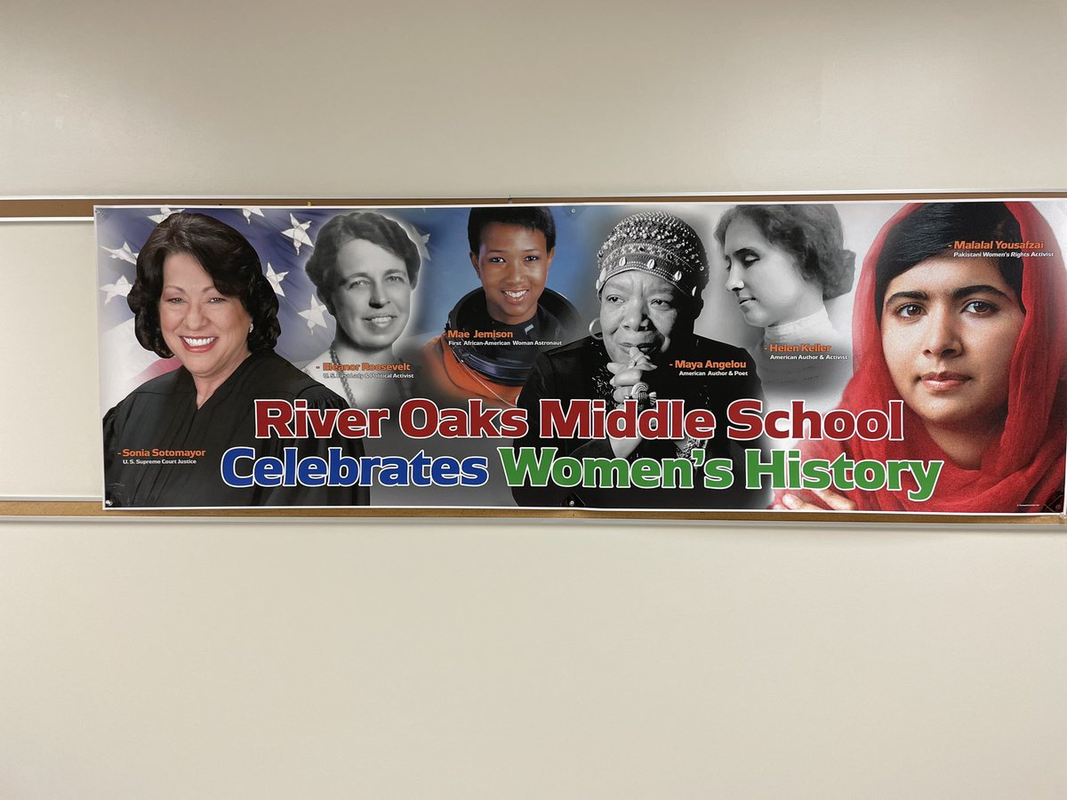RiverOaksRams's tweet photo. Celebrating and honoring “Phenomenal Women” during Women’s History Month! https://t.co/ghviUGF8Ge