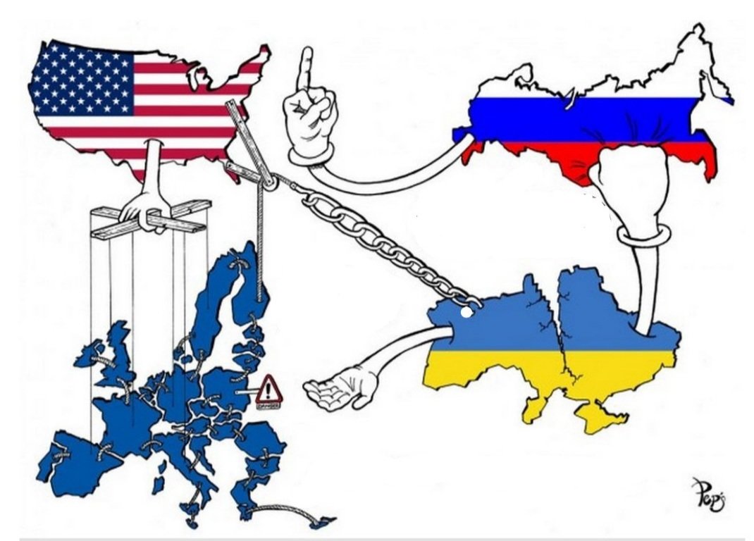 Карикатура на США И Украину