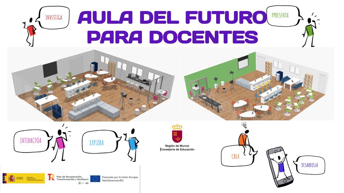 SIFOP CARM (@sifopcarm) on Twitter photo Os presentamos el diseño del nuevo espacio educativo “Aula del Futuro para docentes” que la Consejería de Educación llevará a cabo dentro del Plan para la transformación de la competencia digital #DIGITALPROF <a href="/VictorMarinNav/">Víctor Marín Navarro</a> <a href="/Educarm/">Educarm</a> <a href="/sifopcarm/">SIFOP CARM</a> <a href="/CPRRegionMurcia/">CPR Región de Murcia</a> Os presentamos el diseño del nuevo espacio educativo “Aula del Futuro para docentes” que la Consejería de Educación llevará a cabo dentro del Plan para la transformación de la competencia digital #DIGITALPROF <a href="/VictorMarinNav/">Víctor Marín Navarro</a> <a href="/Educarm/">Educarm</a> <a href="/sifopcarm/">SIFOP CARM</a> <a href="/CPRRegionMurcia/">CPR Región de Murcia</a>