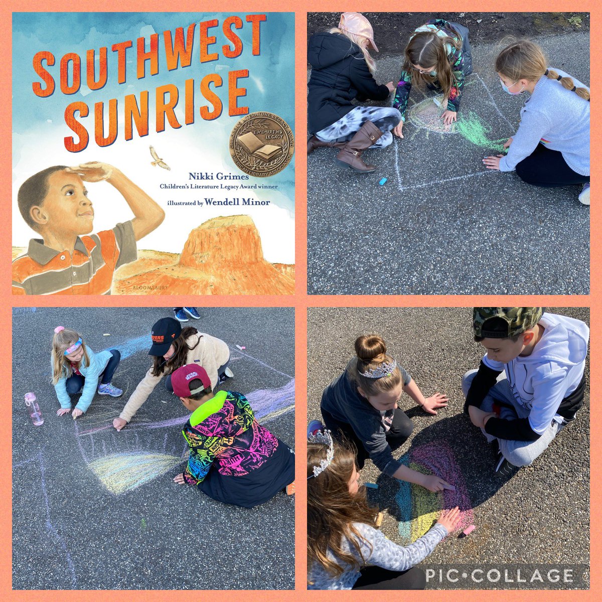 Creating our own sunrises as we celebrate the Southwest for Read Across America 🌅 #jaguarmax