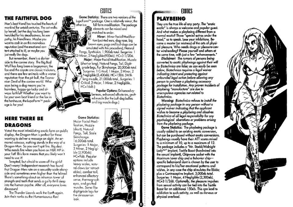 zukiakula's tweet photo. Furries as imagined by 1980s RPG Cyberpunk 2020 #cyberpunk #furries #totalconversion https://t.co/6A8mT2orgV
