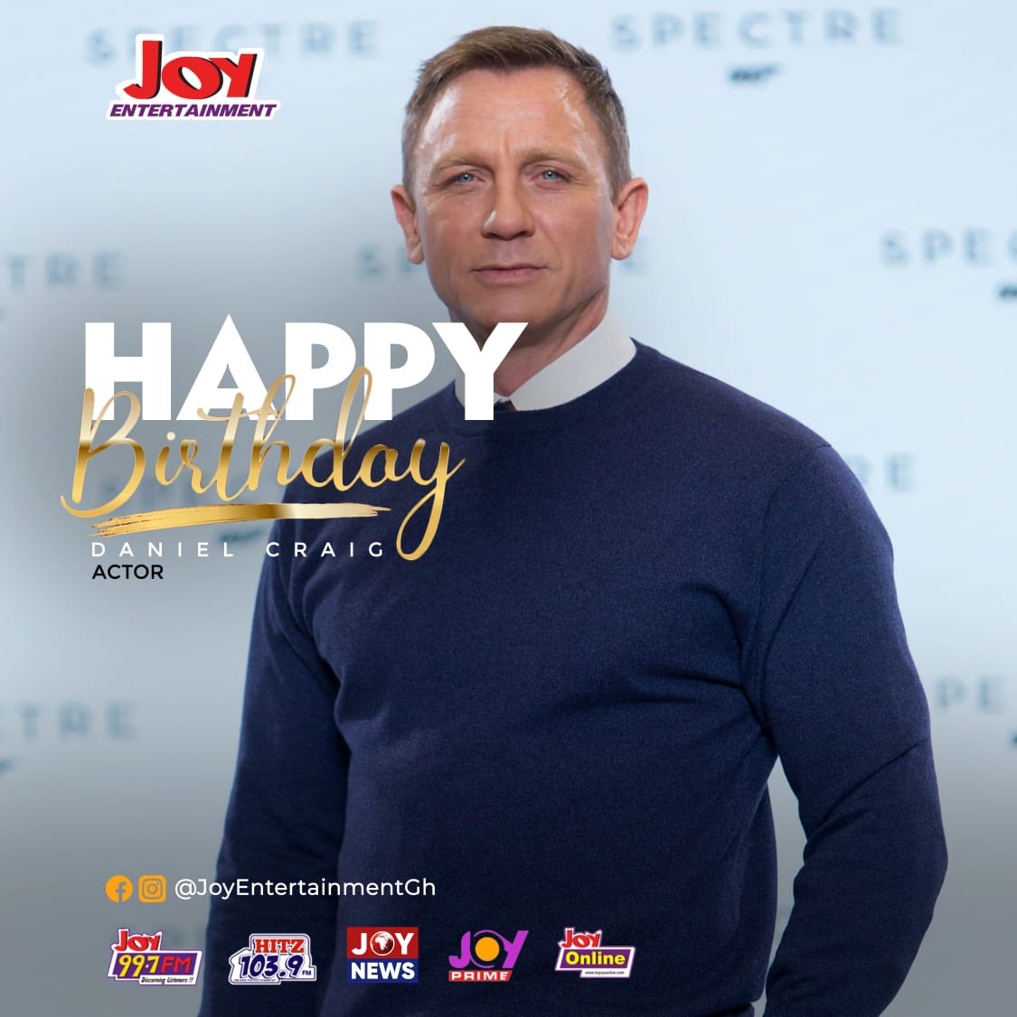 Happy 54th birthday to the actor who is the true embodiment of James Bond, Daniel Craig. 