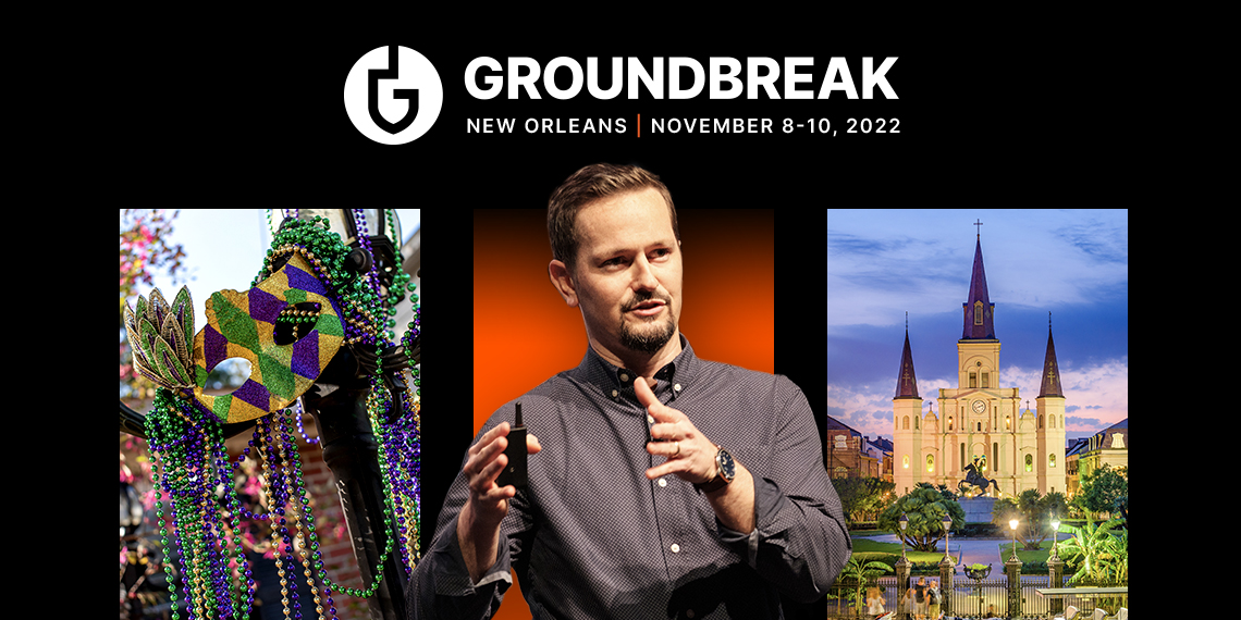 Procore's global construction conference Groundbreak 2022 will take place in-person this year in The Big Easy - New Orleans, Louisiana. Apply to be a speaker, sponsor, or Groundbreaker Awards candidate today! ow.ly/TLGF103ruUB Be a #Groundbreaker
