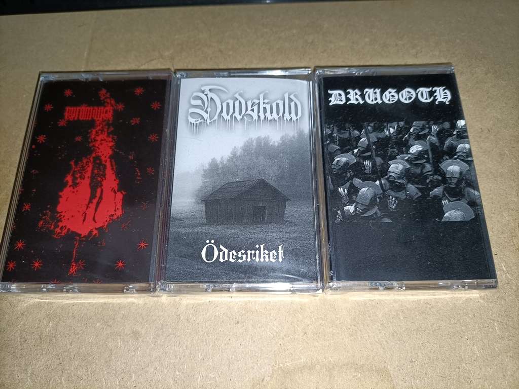 WarProd's tweet photo. #StillAvailbaleForSale
#Pyromancy ๐ฎ๐น
#Dodskold ๐ธ๐ช
#Drugoth ๐ฆ๐บ
Thank you for the order. Enjoy it when you got it. All tapes includes owner certificate
More UG
๐๐ป ๐๐ป ๐๐ป
https://t.co/tOPSbCwZ7h
#WarProductions
#SupportTheUnderground
#OurRelease
#BlackMetal
#BlackMetalTapes https://t.co/M6HO0Y70vF