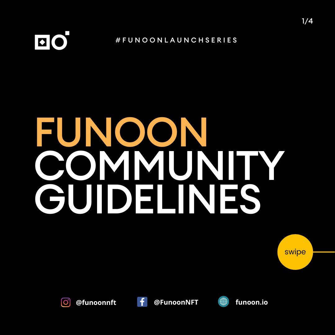 FunoonNft's tweet image. ➡️ Here are Funoon&apos;s Community Guidelines for creators and collectors. We believe in trust, excellence and virtue, and lead people through these values. 

#funoon #funoonnft #cryptocurrency #metaverse #nft #nfts #opensea