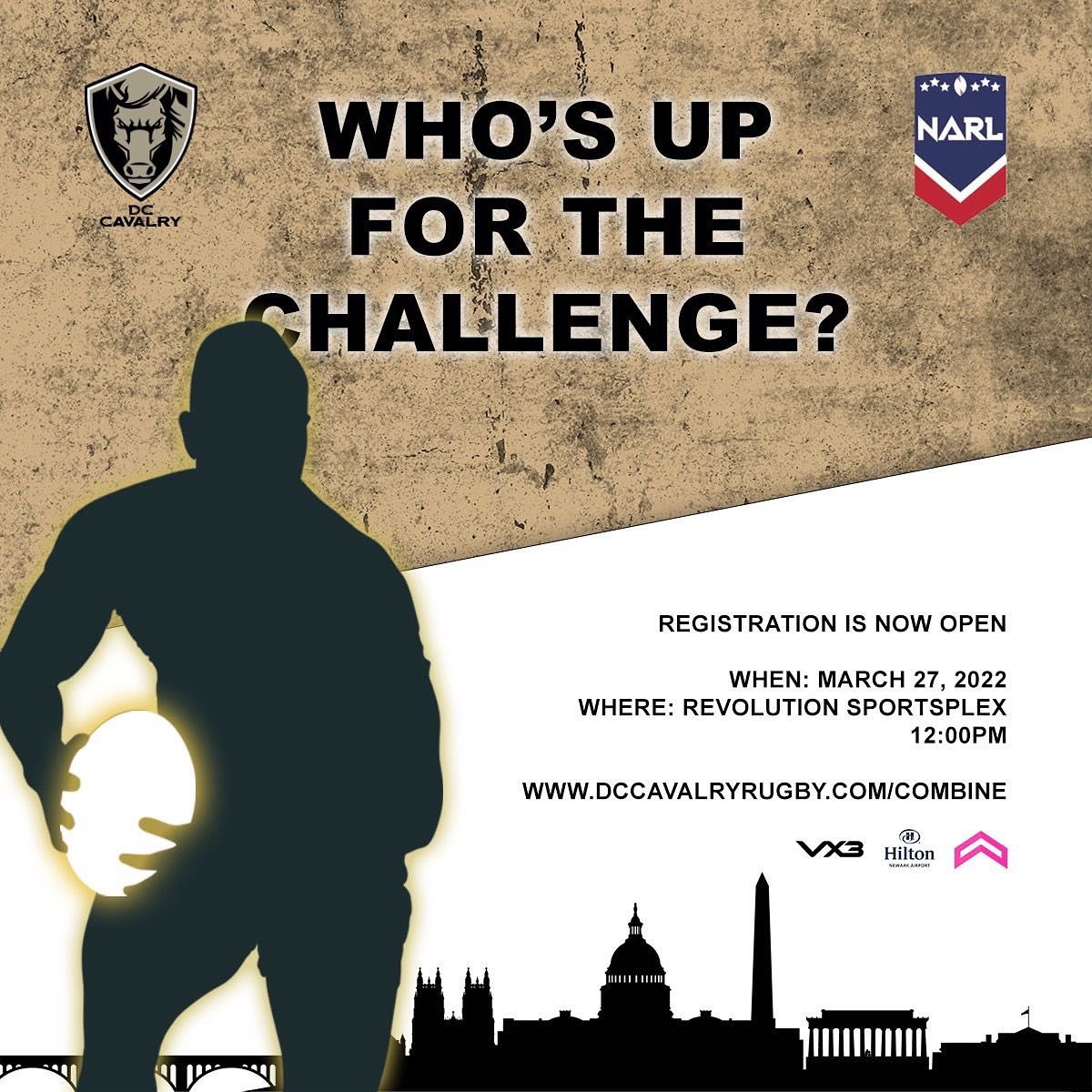 dccavalryrugby's tweet photo. 📣  Announcement Time 📣

The #NARL and #DCCavalry are more than ready for something special this summer.

We are ready to add to our already impressive pool of talent.

🔥 Who's up for the challenge?

2022 Pro-Combine Registration is NOW OPEN
🔗 https://t.co/bUABihNtyq https://t.co/wZNAqTBqit