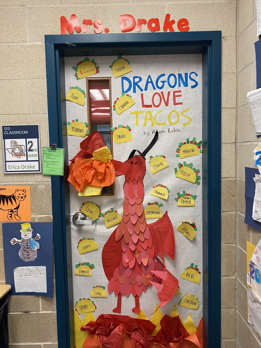 THEDrakeTigers's tweet photo. Read Around the School! #dragonslovetacos @TuscanyLibrary @NEISDLibrary @_THETigers @RootEdSA https://t.co/fOHWmQDHv6