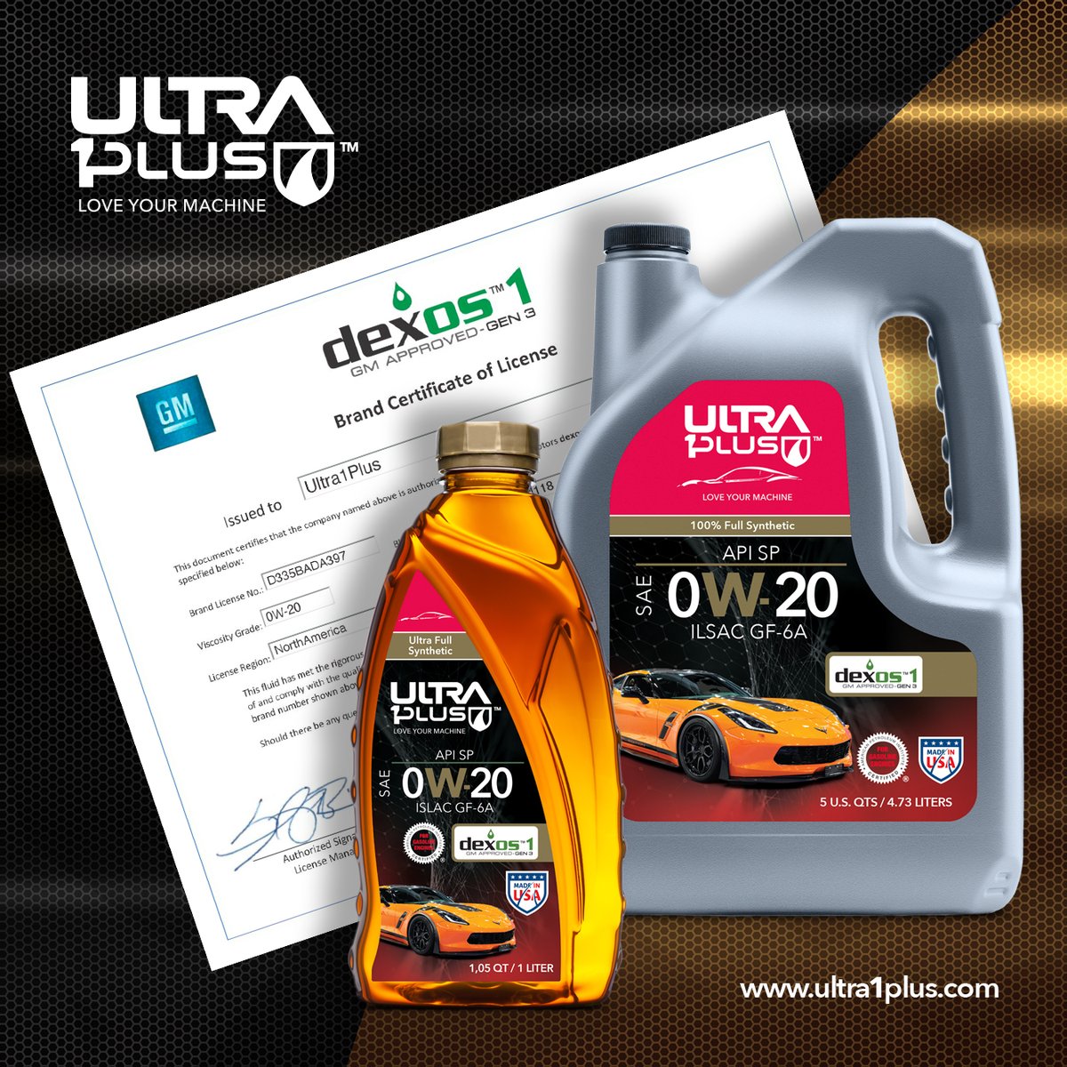 ultra1_plus's tweet photo. We are very proud of this great 𝗨𝗹𝘁𝗿𝗮𝟭𝗣𝗹𝘂𝘀™️ team for this new certification from General Motors dexos1™️
We keep working hard and always dreaming big.
#Dexos #GM #Ultra1plus #KeepDreaming #Certification #U1P #MotorOil #0w20 https://t.co/XwXO1mAomW