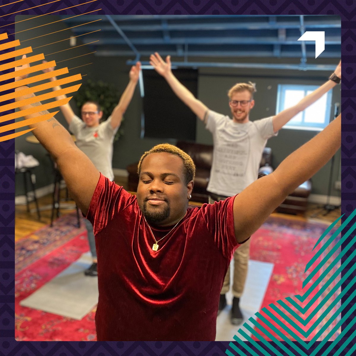WilsonDowGroup's tweet photo. As #BHM ends, we’re taking the practices we mastered with us into this month and beyond ☮️ We learned meditative breathwork from @StaceyBZen, healing stretches from @EbandflowYoga, &amp; plenty about the importance of inclusion &amp; equity for Black leaders in the wellness space🧘🏾‍♀️🧘🏿🧘🏻‍♂️ https://t.co/S0Svtbioni