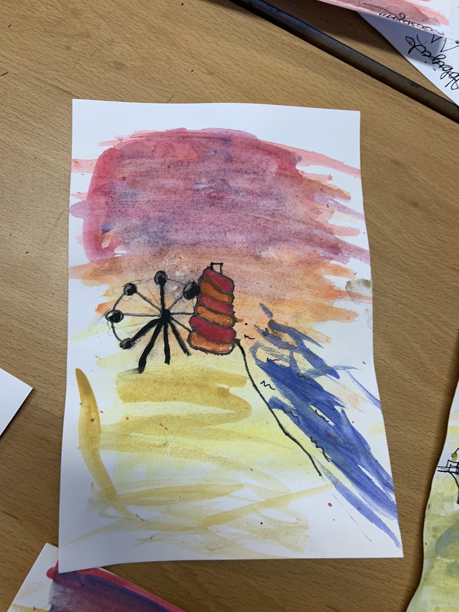 Great experience having a local artist in last Friday, we learnt how to improve our water colour skills and how to use our impressions to reconstruct reality 🎨