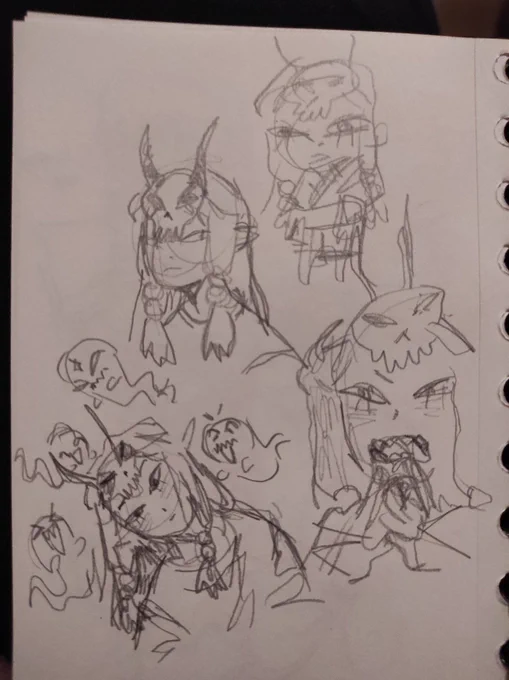 i dont have any art to offer rn so hVe some sketches form class 