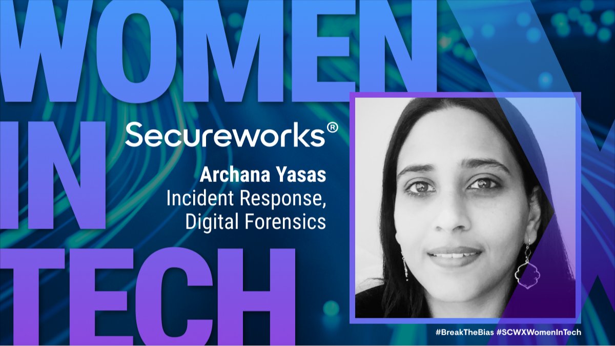 cbuzzitta's tweet photo. The spotlight today is on Archana Yasas, an Incident Responder leader at SCWX. Great to have you on the team! #WomensHistoryMonth #WomenInTech https://t.co/rGYHGffgQp