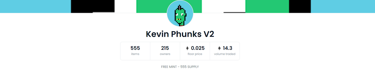 KevinPhunksV2's tweet photo. OMG 215 Holders already!! 
kevin punks will be better v2 > v1
LFG
https://t.co/K8MSatfcOC
#Kavin 
#NFT https://t.co/XfnWq9cNFT