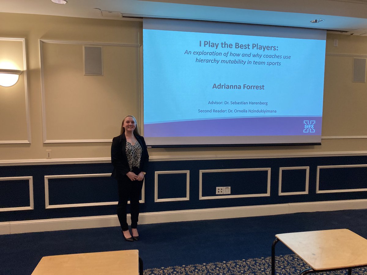 Dr. Sebastian Harenberg, CMPC (@sebha80) on Twitter photo So proud of Adrianna, who successfully defended her honours thesis today. Her work on hierarchy mutability in sport teams is very interesting! Great work! <a href="/StfxHK/">StFX HK Society</a> <a href="/stfxuniversity/">StFX University</a> So proud of Adrianna, who successfully defended her honours thesis today. Her work on hierarchy mutability in sport teams is very interesting! Great work! <a href="/StfxHK/">StFX HK Society</a> <a href="/stfxuniversity/">StFX University</a>