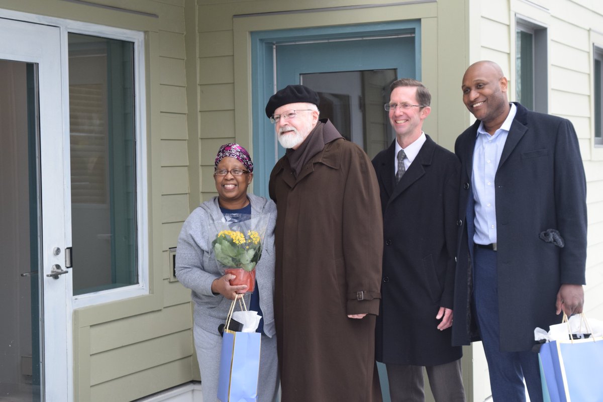 Congrats to new residents at Cote Village in Mattapan. 
<a href="/CardinalSean/">Cardinal Seán</a> joined <a href="/POUATweets/">Planning Office for Urban Affairs (POUA)</a>, Caribbean Integration Community Development, and <a href="/MaloneyProps/">Maloney Properties</a> in welcoming the first residents to move in. <a href="/MassGovernor/">Governor Maura Healey</a> @MassEOHED @MA_DHCD <a href="/BostonNeighbor/">Office of Housing</a> <a href="/ChrysMAHsng/">Chrystal</a> <a href="/DonaldAlexis4/">Donald Alexis</a>