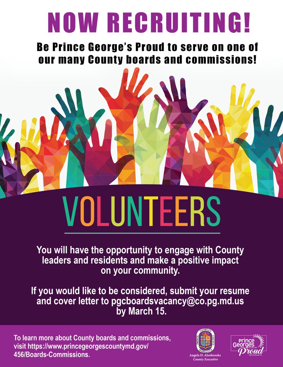 We are now recruiting for openings on the Commission for Animal Control and the Taxicab Board. Appointments to both are two-year terms, with the potential of being reappointed to a second two-year term.🧵