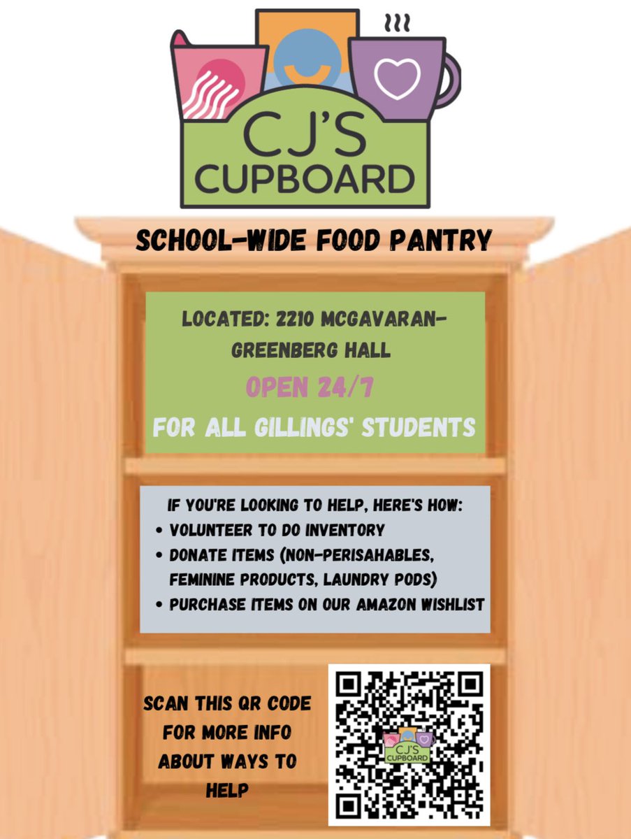CJs Cupboard!!! #unc #nutrition #foodaccess