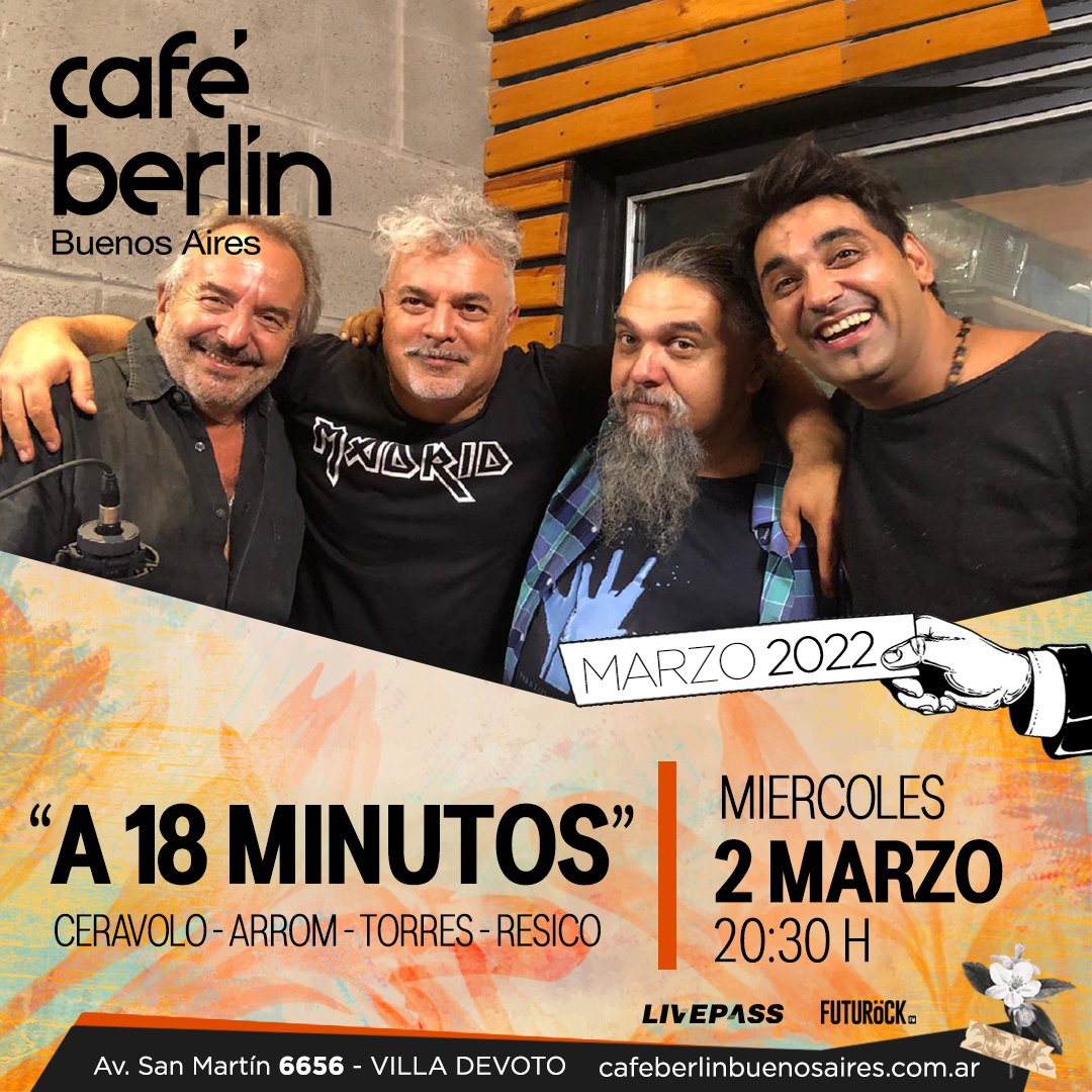 Este miércoles en el Berlín!