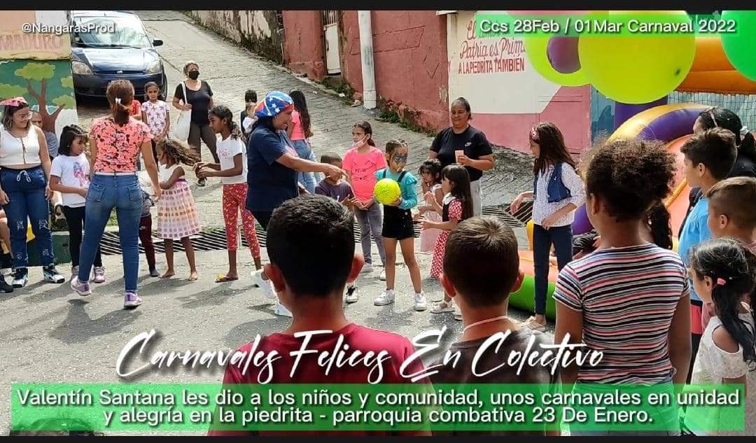 En completa alegría y con el entusiasmo de sus habitantes la comunidad de La Piedrita celebro los #Carnaval2022 #CarnavalesSeguros2022 #Carnaval <a href="/NicolasMaduro/">Nicolás Maduro</a> <a href="/dcabellor/">Diosdado Cabello R</a> <a href="/CaroCarreroCC/">𝑺𝒐𝒚𝓦arrior</a> <a href="/LaBunkeB/">Thania la Merideñita</a> <a href="/OncaTvR/">ONCA TvR Irreverente</a> <a href="/MasssIntensa/">Angelina</a> @valentinpueblo <a href="/FrenteSergioR/">Frente de Colectivos</a> <a href="/VTVcanal8/">VTV CANAL 8</a> <a href="/teleSURtv/">teleSUR TV</a>