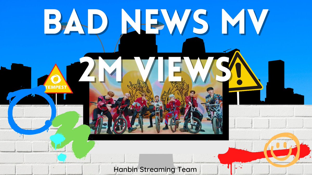 hanbinstreaming's tweet photo. TEMPEST (템페스트) BAD NEWS MV has now surpassed 2 Million Views on YouTube! ❤️🎉

#TEMPEST #TPST #템페스트
@TPST__official @TPST_twt https://t.co/B6UJ1asmg5