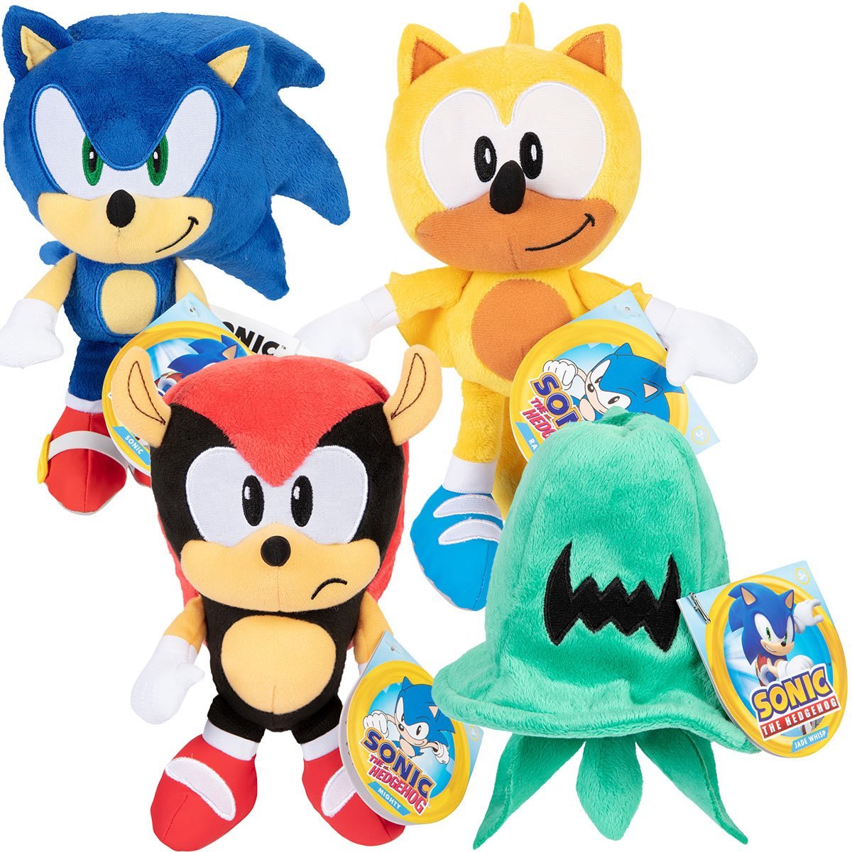 Sonic Merch News on Twitter: "New plushes from Jakks Pacific have been  revealed! - Mighty the Armadillo (updated) - Ray the Flying Squirrel!!!! -  Jade Ghost Wisp Modern Sonic is also included