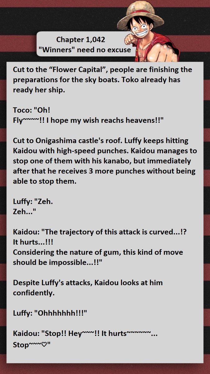 Orojapan1's tweet photo. Chapter 1,042 full spoilers.
#ONEPIECE1042 #ONEPIECEspoilers https://t.co/1zGbCn2plv