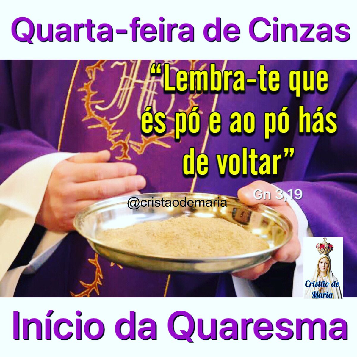 A Quaresma é um tempo que nos convida à conversão e a atitudes novas. Hoje, quarta-feira de cinzas, inicia-se o tempo quaresmal em toda a Igreja Católica. Tempo este que nos prepara para a grande celebração do Mistério Pascal de Cristo: sua paixão, morte e ressurreição.