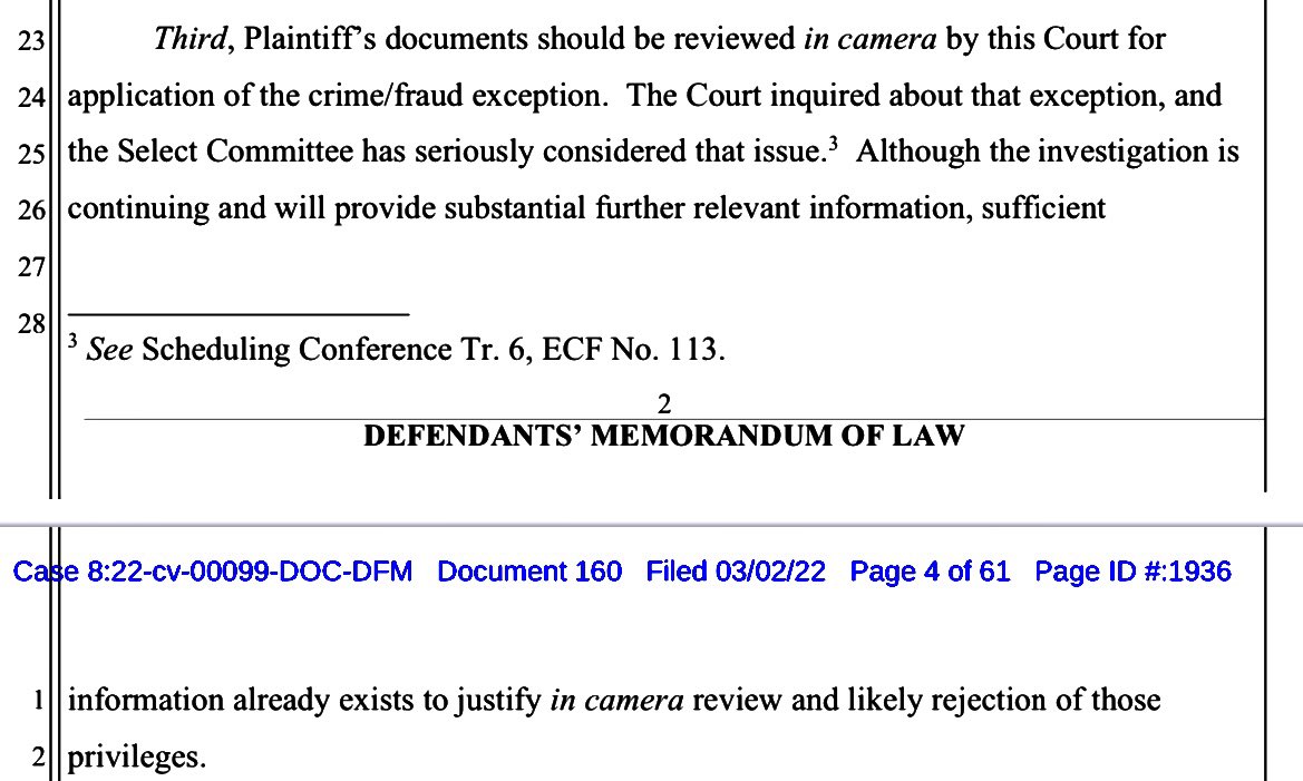 Katie S. Phang on Twitter "NEW The January6thCmte argues that John