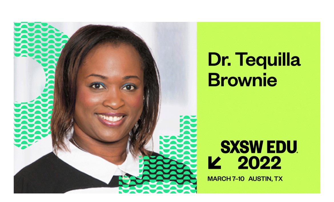 TNTP's tweet photo. NEXT WEEK our CEO @TequillaBrownie will be speaking at @SXSWEDU! She'll be taking the stage with @FosterintheAtx to discuss disrupting racial inequities in K-12 schools and we couldn't be more excited! Learn more: https://t.co/SzUwQcoV8S #TNTPCEO #SXSWEDU #DisruptInequity https://t.co/PlUP2hBhAj