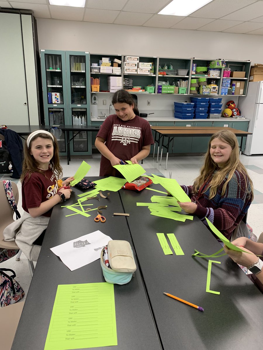 Kleighley's tweet photo. The @HayesStuCo helped get supplies ready today for @HayesHawks STEAM Night. Everybody is so excited for a fun night with students and their families! @lorinfdavies @marciagjones https://t.co/t81boLDhKO